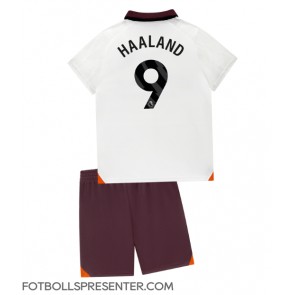 Manchester City Erling Haaland #9 Bortatröja Barn 2023-24 Kortärmad (+ korta byxor)